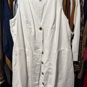 a new day White Button-Down Dress